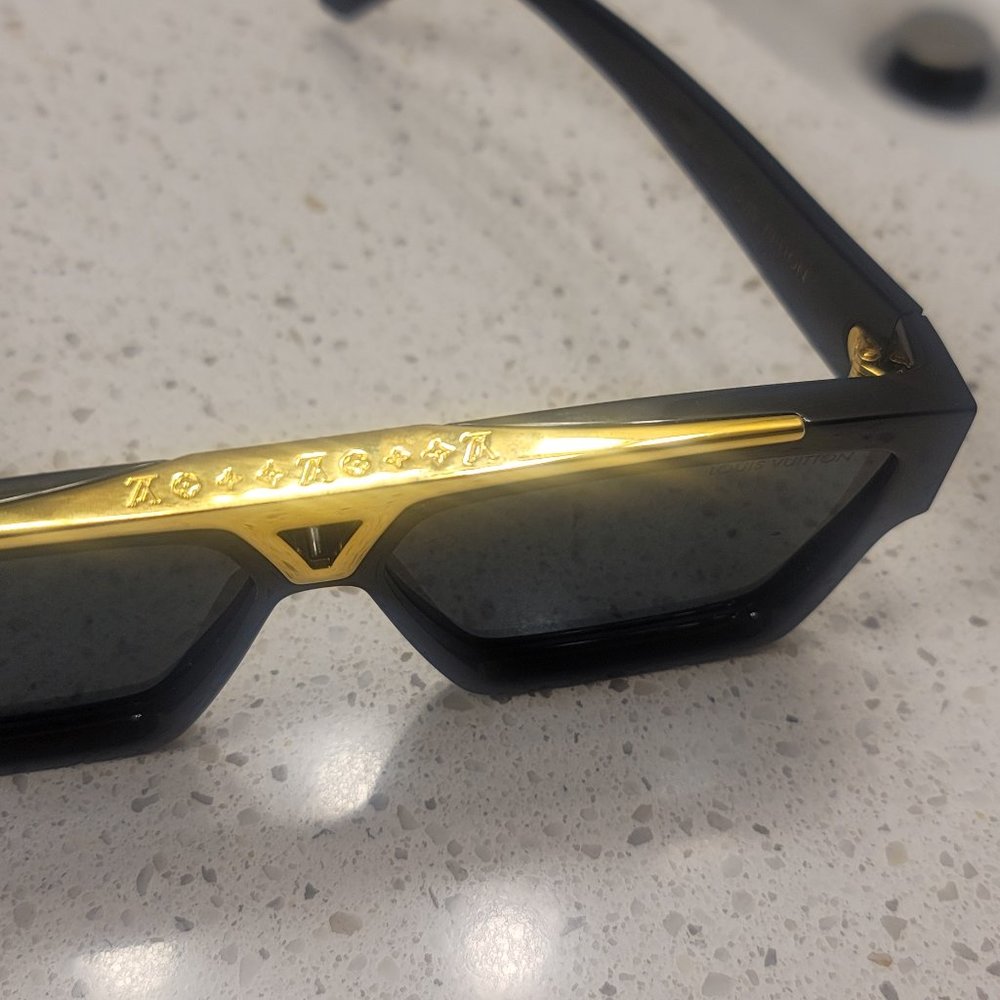 Louis Vuitton Z1502W Evidence Sunglasses Black Gold - Picture 4 of 8